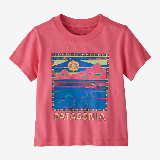 Baby Graphic T-Shirt in Afternoon Pink by Patagonia