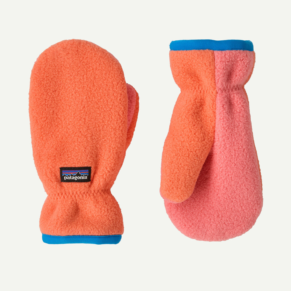 Baby Pita Pocket Mittens- Orange Peel by Patagonia