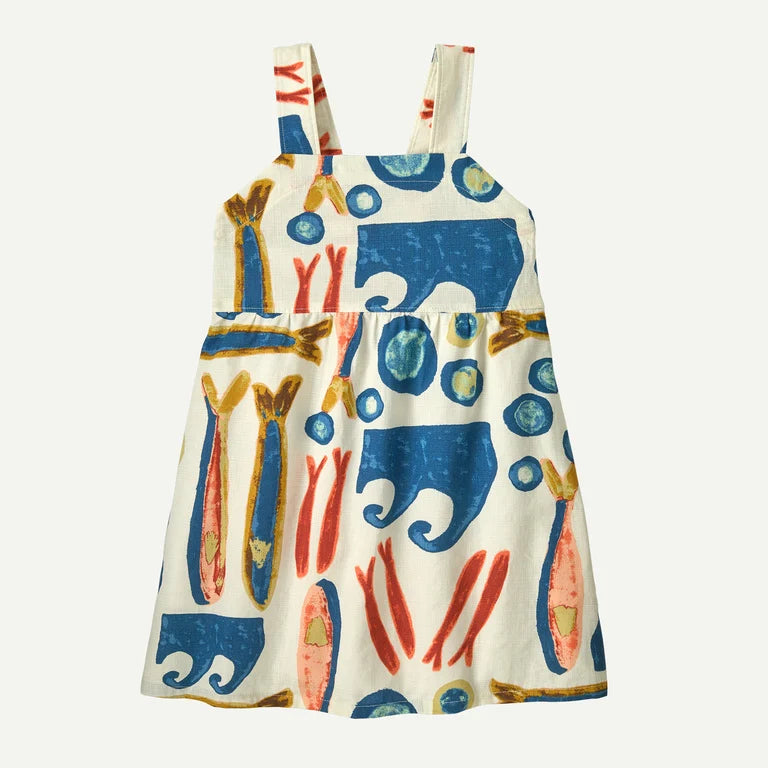 Baby Tidal Threads Dress- Sardines: Natural by Patagonia