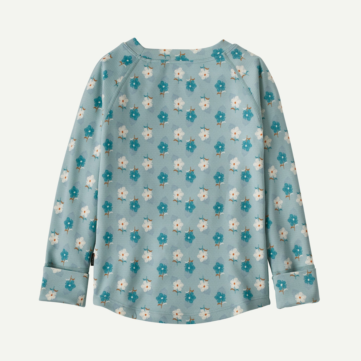 Baby Capilene® Midweight Crew- Snow Ditsy: Virtually Blue by Patagonia