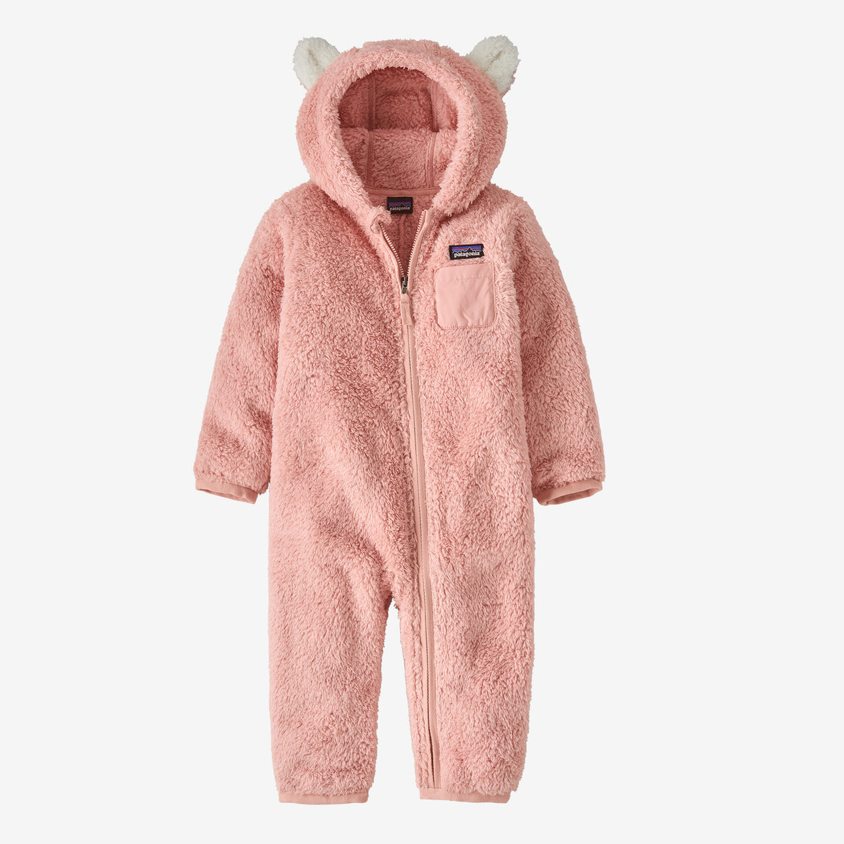Baby Furry Friends Fleece Bunting - Mallow Pink by Patagonia
