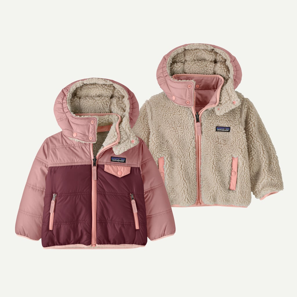 Baby Reversible Tribbles Hoody- Berry Fig by Patagonia