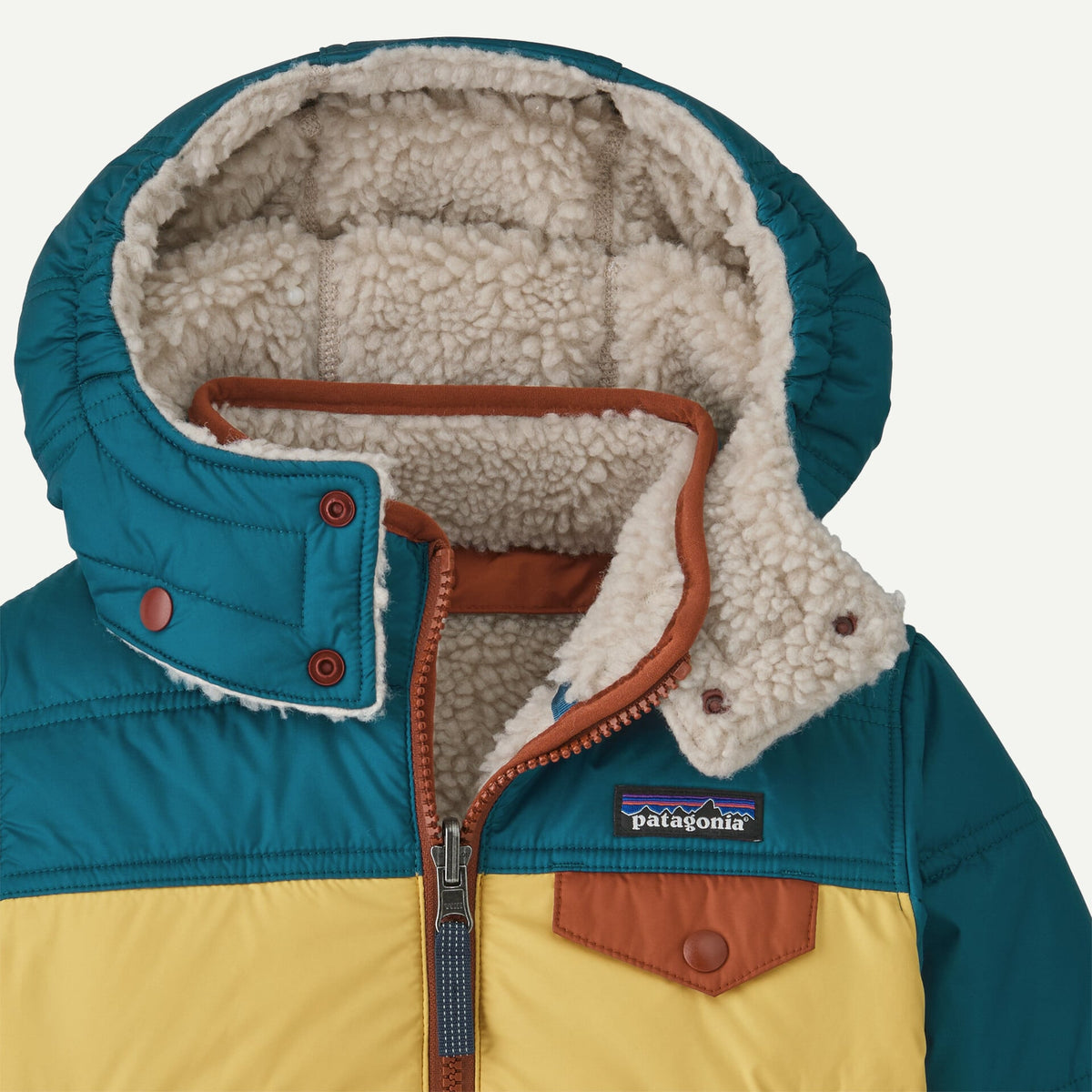 Baby Reversible Tribbles Hoody- Limestone Yellow by Patagonia