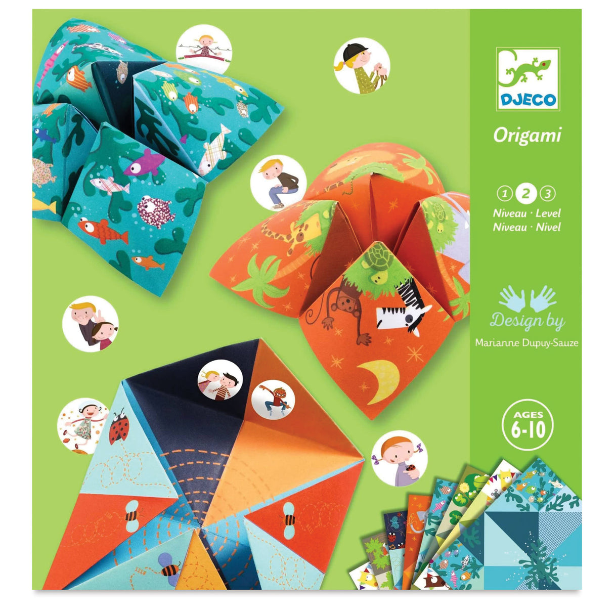 Origami Kit - Animal Theme Fortune Tellers by Djeco