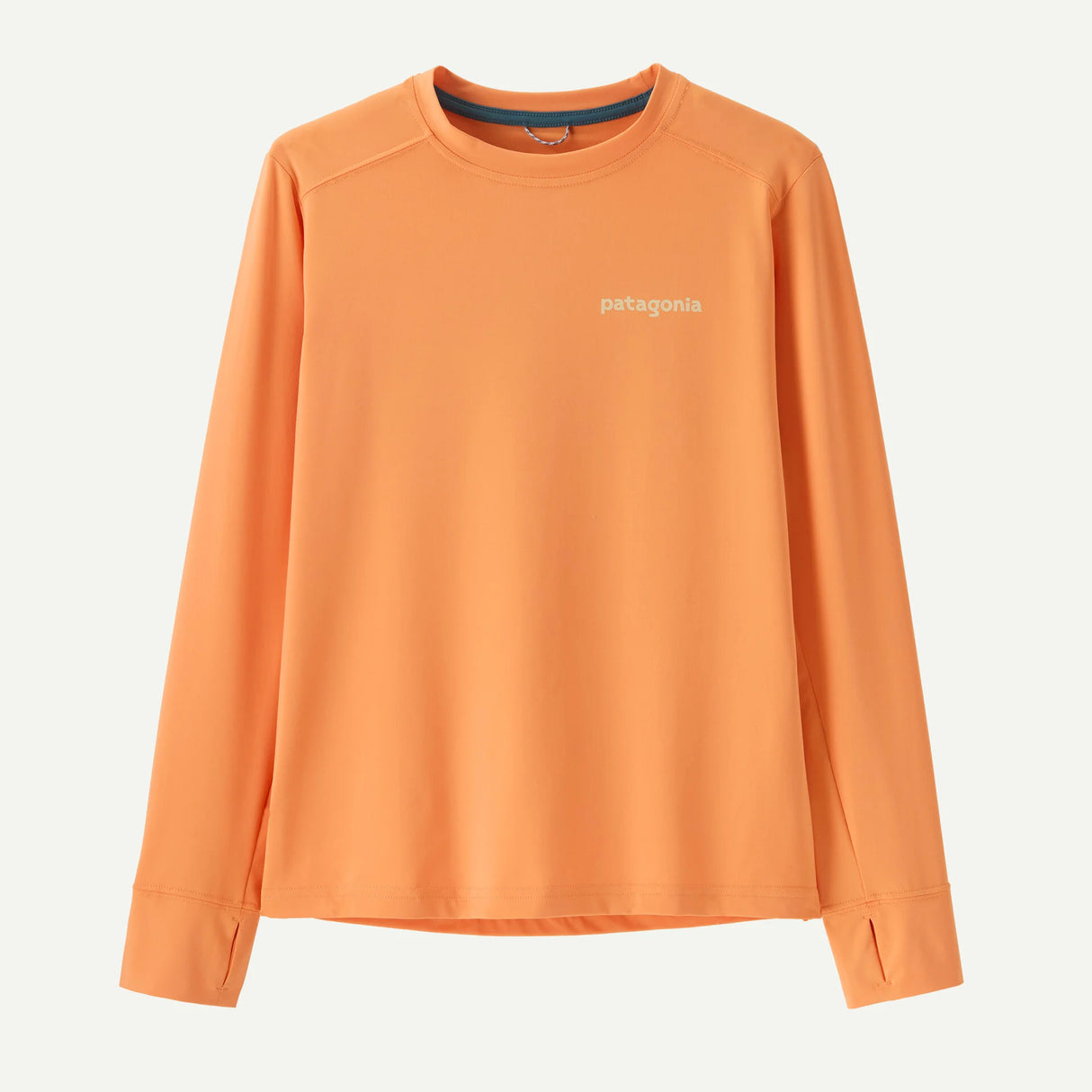 Long-Sleeved Capilene® Silkweight T-Shirt -Ridge Rise Moonlight: Heirloom Peach by Patagonia
