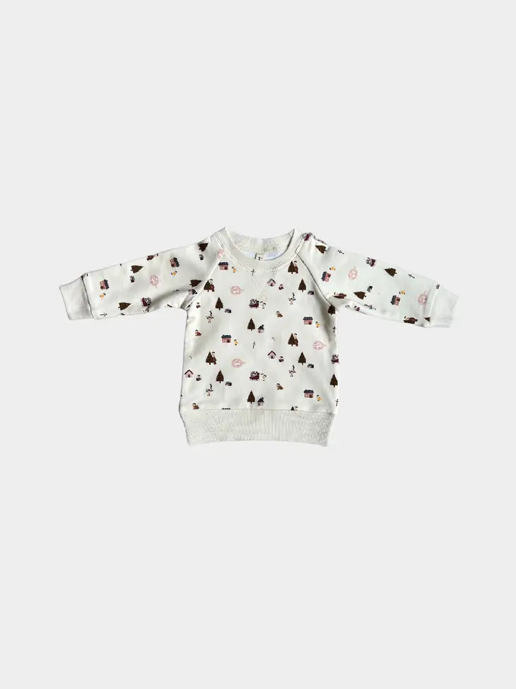 Baby Fleece Sweatshirt in Elves by babysprouts
