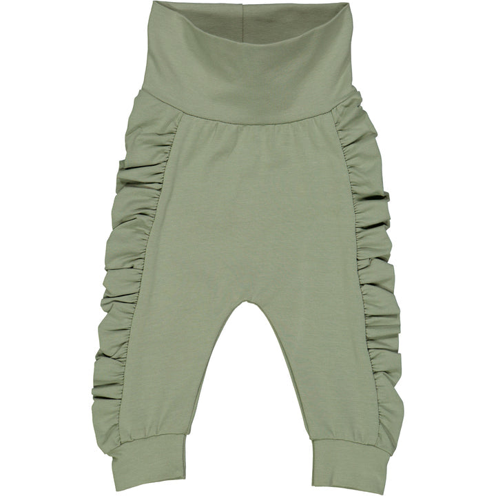 Cozy Me Frill Pants Poetry Green by Müsli