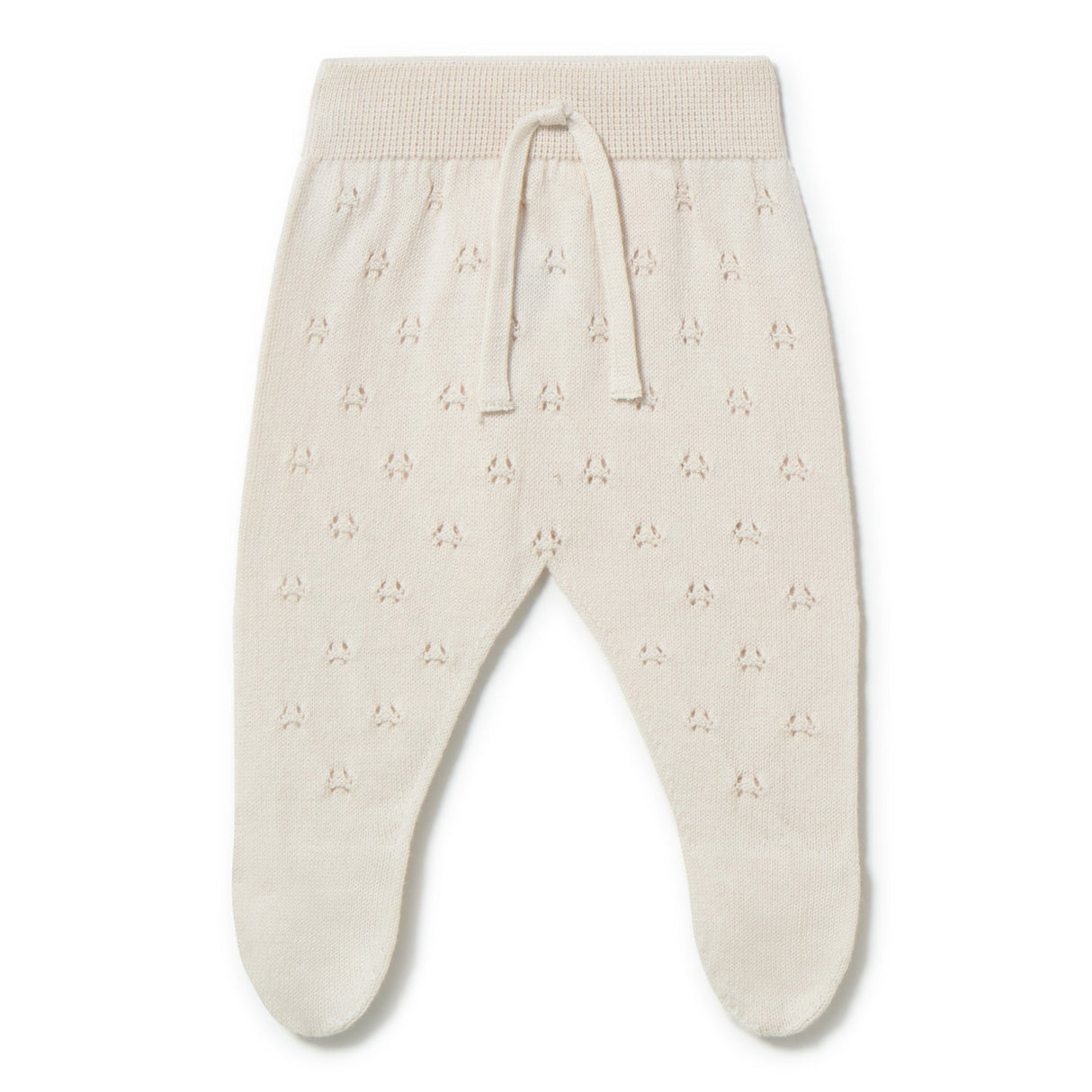 Patterned Knit Footie- Cream by Li + Me