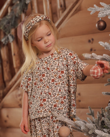 Padded Headband || Holiday Floral by Rylee + Cru