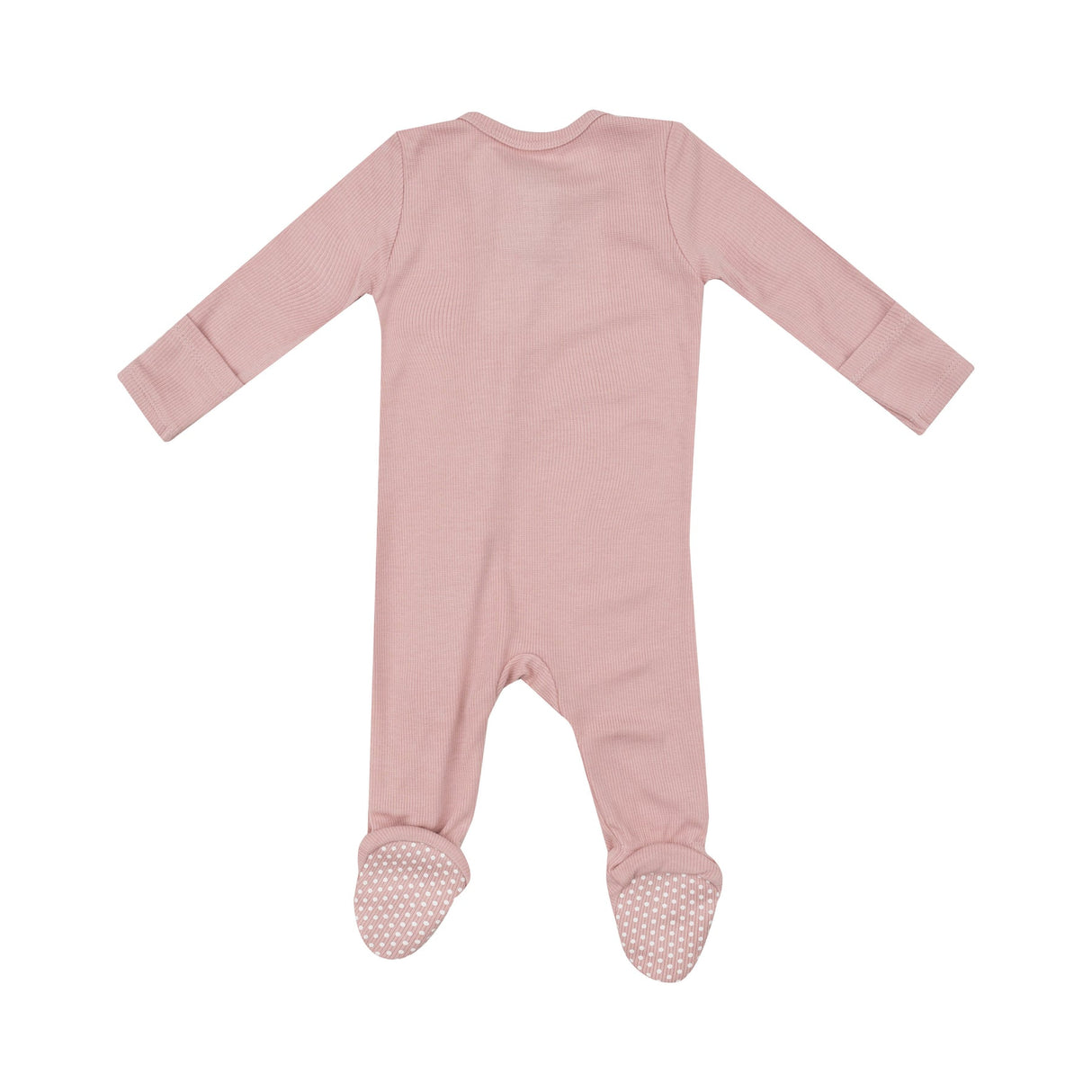 2 Way Zipper Footie - Solid Silver Pink by Angel Dear