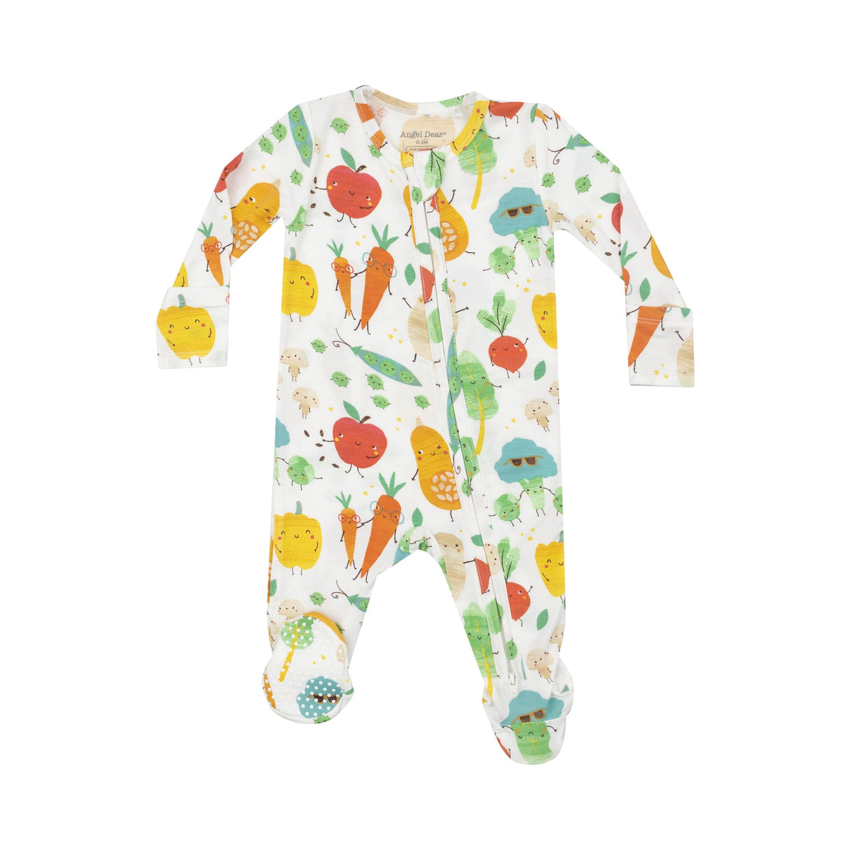 2 Way Zipper Footie - Fall Veggies by Angel Dear