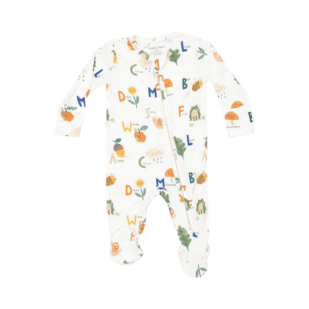 2 Way Zipper Footie - Nature Abc's by Angel Dear