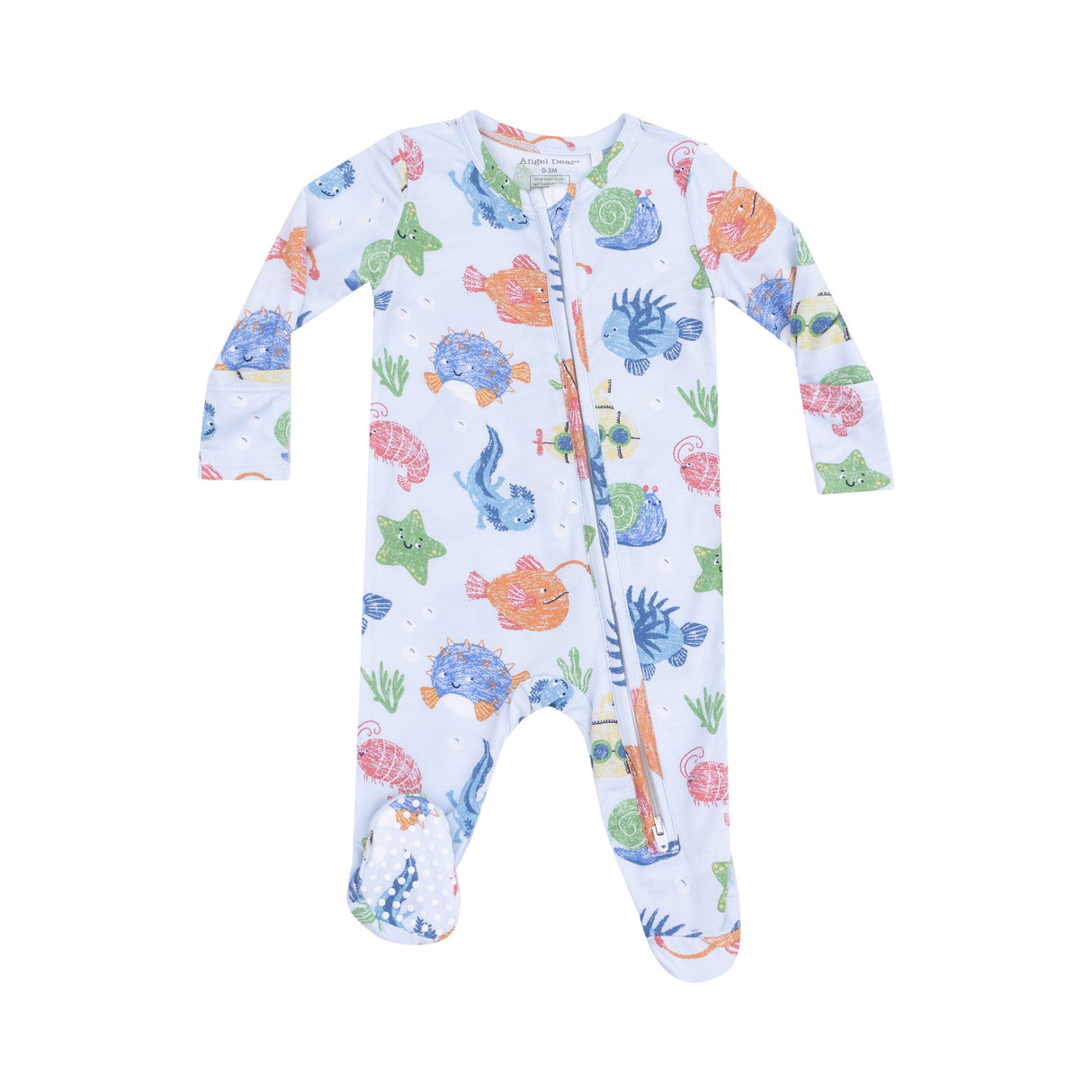 2 Way Zipper Footie - Cute Ocean Creatures by Angel Dear
