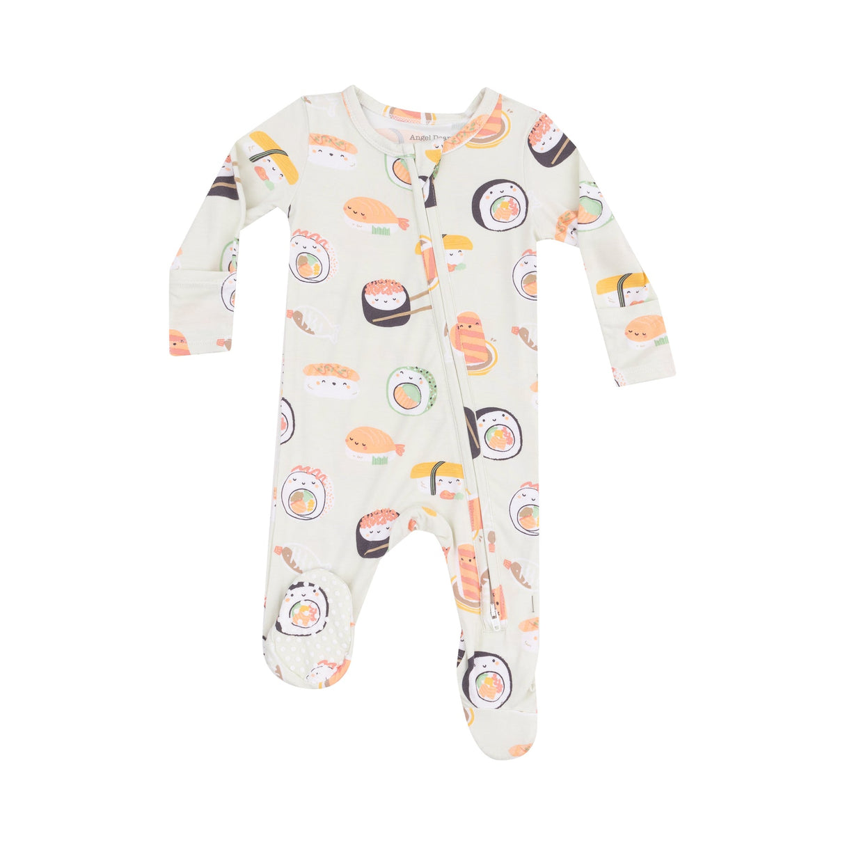 2 Way Zipper Footie - Sushi Green by Angel Dear
