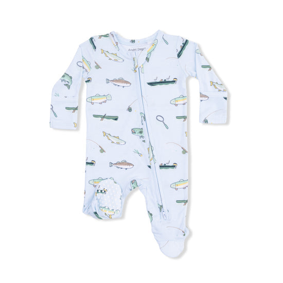 2 Way Zipper Footie- Fishing by Angel Dear