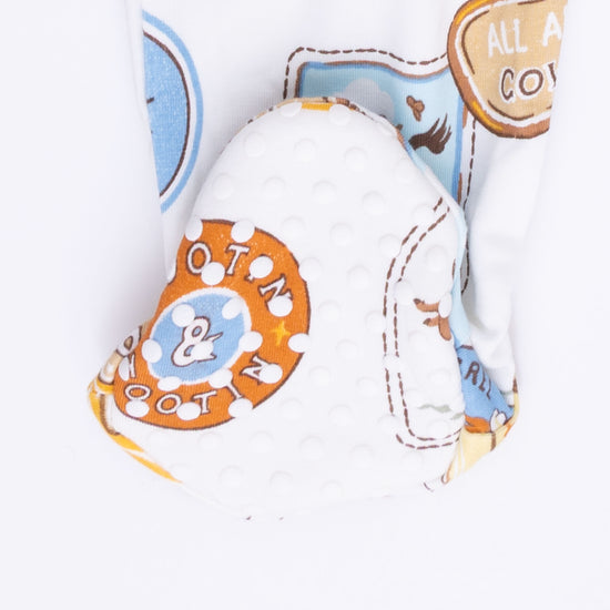 2 Way Zipper Footie- Rodeo Patches Uni by Angel Dear