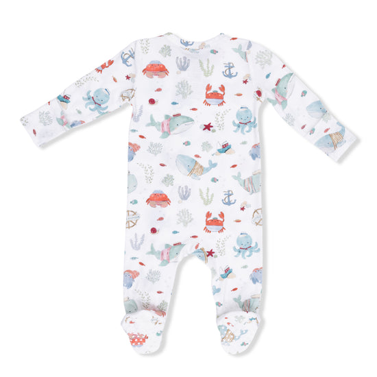 2 Way Zipper Footie- Sailor Sea Creatures by Angel Dear