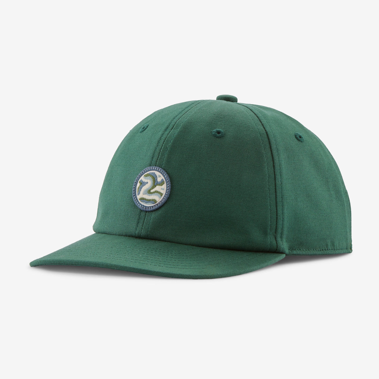 Kids' Funhoggers™ Hat - Earth Currents Patch: Conifer Green by Patagonia