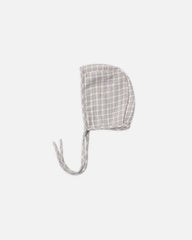Woven Baby Bonnet || Blue Gingham by Quincy Mae