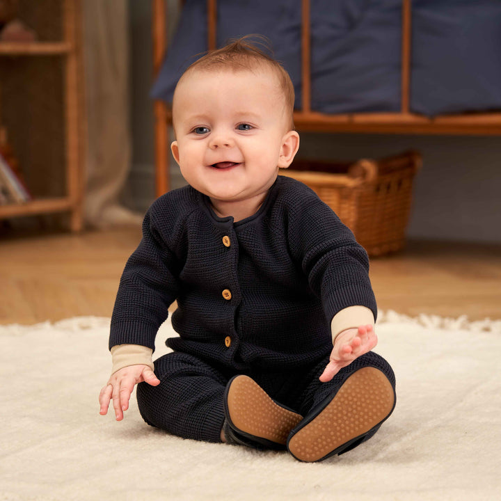 Knit Cardigan in Night Blue by Müsli