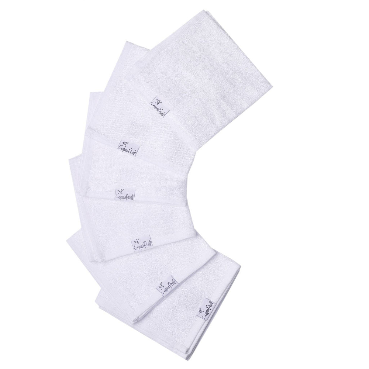 6 Ultra Soft Washcloths- Dove by Copper Pearl