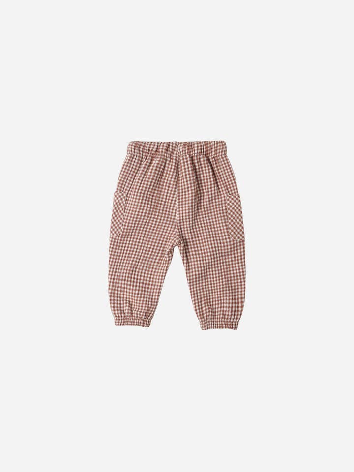 Luca Pant || Red Gingham by Quincy Mae