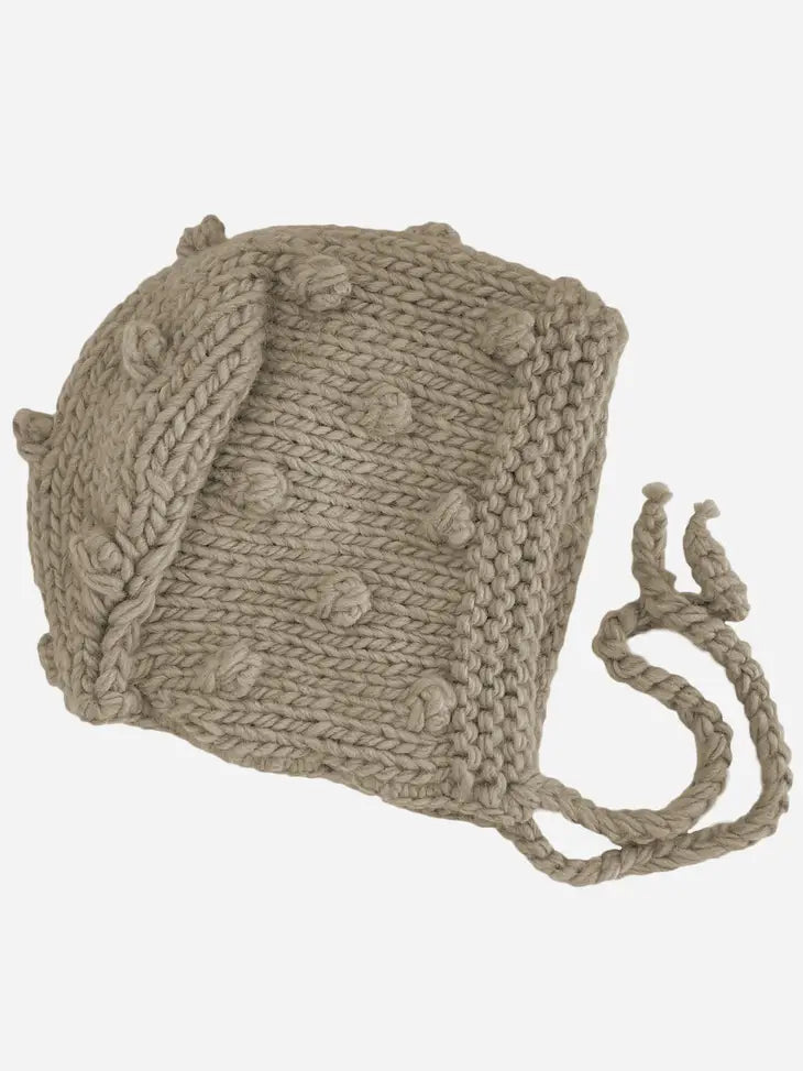 Popcorn Bonnet in Flax by The Blueberry Hill