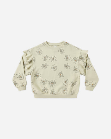 Ruffle Sweatshirt || Big Daisy by Rylee + Cru