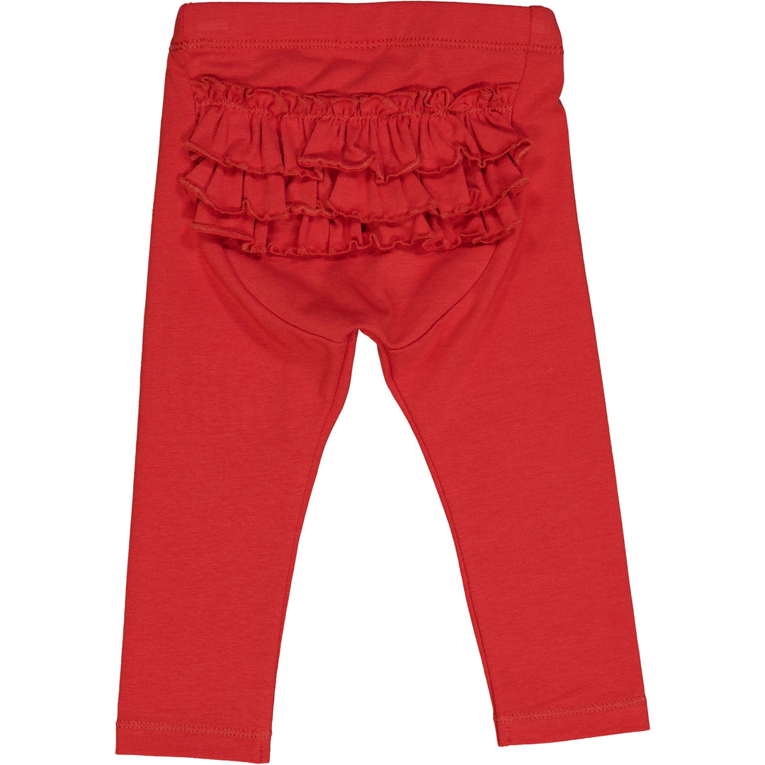 Cozy Me Frill Pants - Apple Red by Müsli