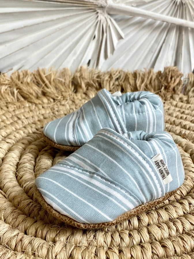 Seafoam Stripes by Trendy Baby Mocc Shop