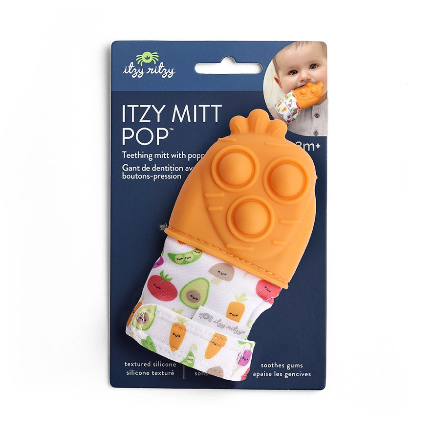 Itzy Mitt Pop™ - Carrot by Itzy Ritzy