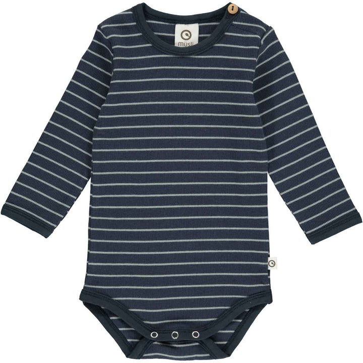 Stripe Rib Body in Night Blue by Müsli