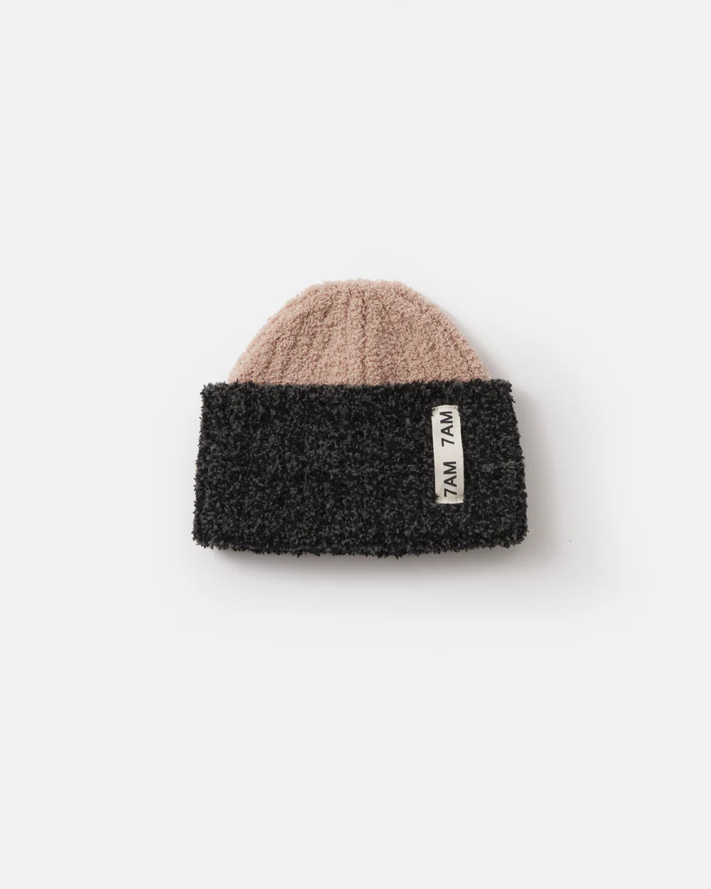 2-Tone Ribbed Beanie - Fuzzy by 7AM