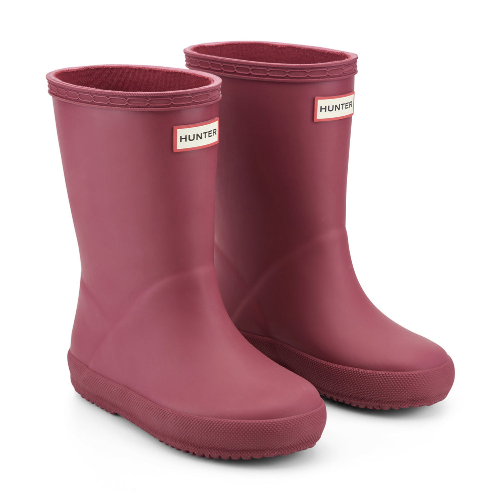 Kids First Classic Rain Boots- Dark Red by Hunter Boots
