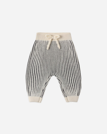 Chunky Knit Pant || Midnight Stripe by Quincy Mae