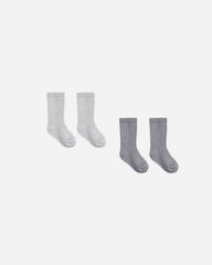 Socks Set || Slate, Cloud by Quincy Mae