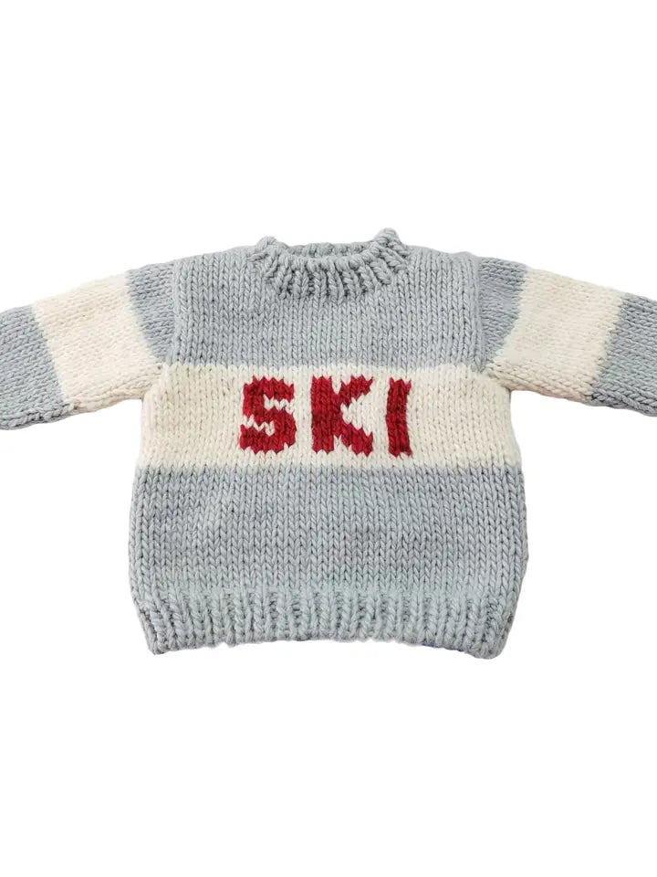 Ski Sweater - Bowie Grey by The Blueberry Hill
