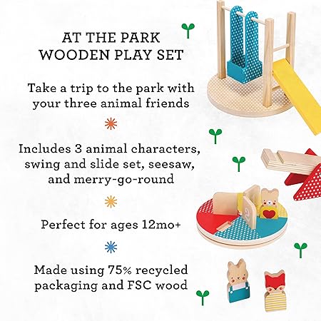 At the Park Wooden Play Set by Petit Collage