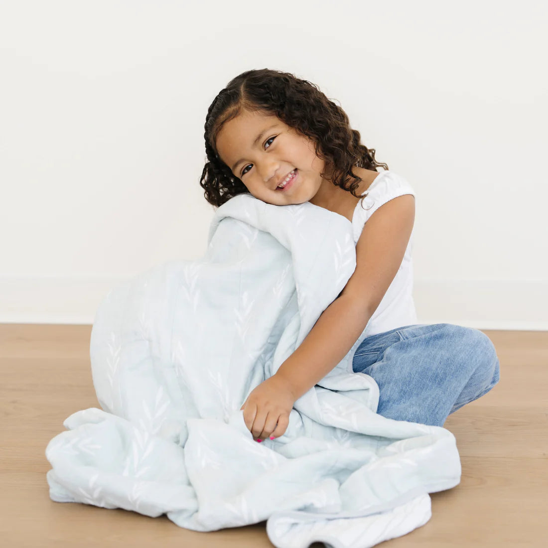 Cotton Muslin 4-Layer Quilt- Olive Branch by Saranoni