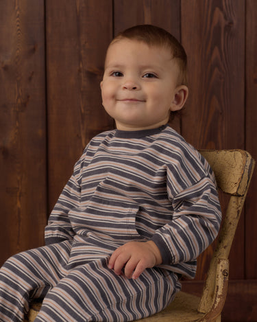 Relaxed Set || Blue Stripe by Rylee + Cru