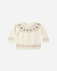 Rex Sweater || Tree Fair Isle by Quincy Mae