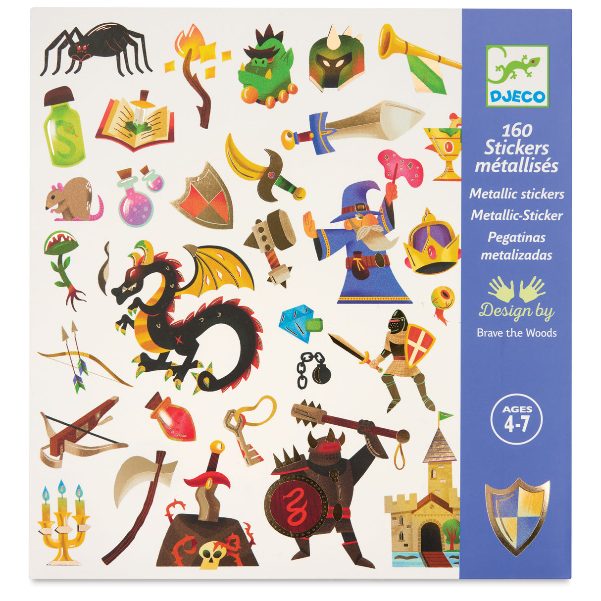 Stickers 160 ct - Medieval Fantasy by Djeco