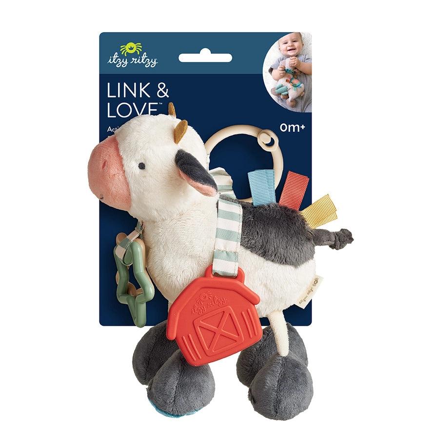 Cow Itzy Friends Link & Love™ Activity Plush by Itzy Ritzy