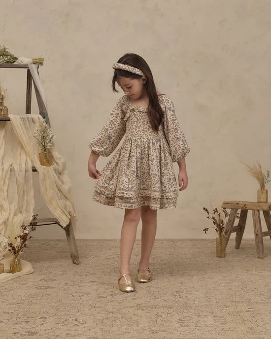 Elodie Dress || Blue Garden by Noralee