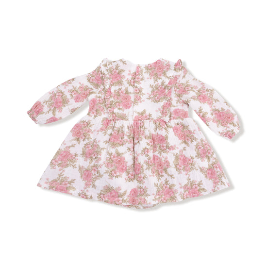 Ruffle Long Sleeve Bubble w/ Skirt- Heirloom Bouquets by Angel Dear