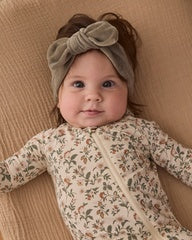Velour Bow Headband || Spruce by Quincy Mae