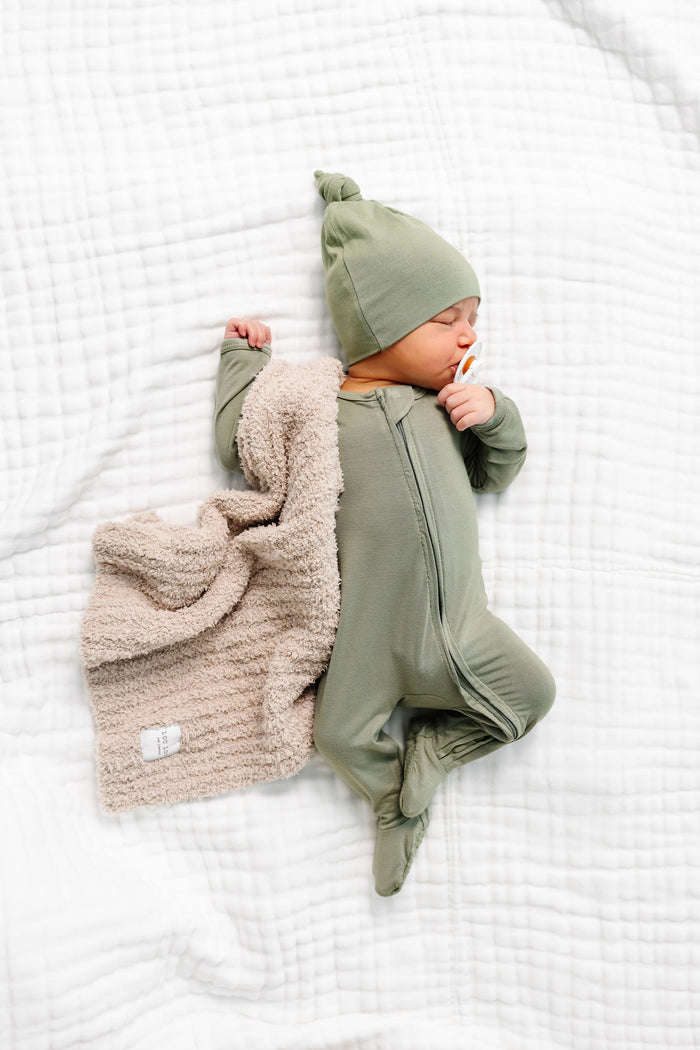 Chenille Blanket-Oatmeal - Mini/Lovey by Lou Lou & Company