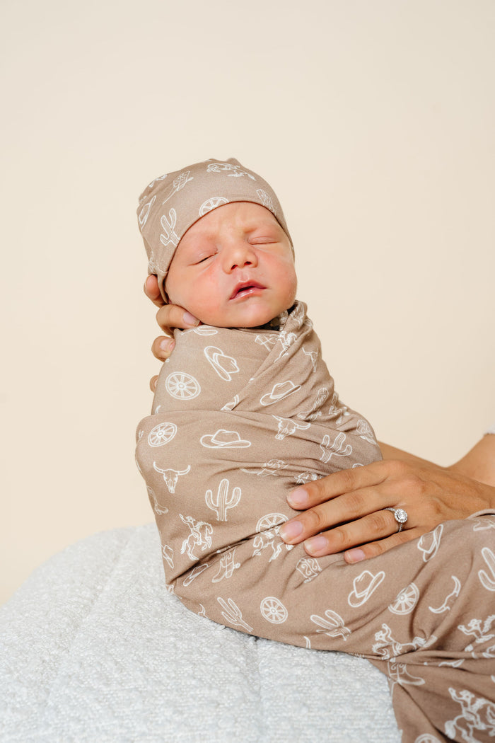 Wyatt Swaddle Blanket by Lou Lou & Company