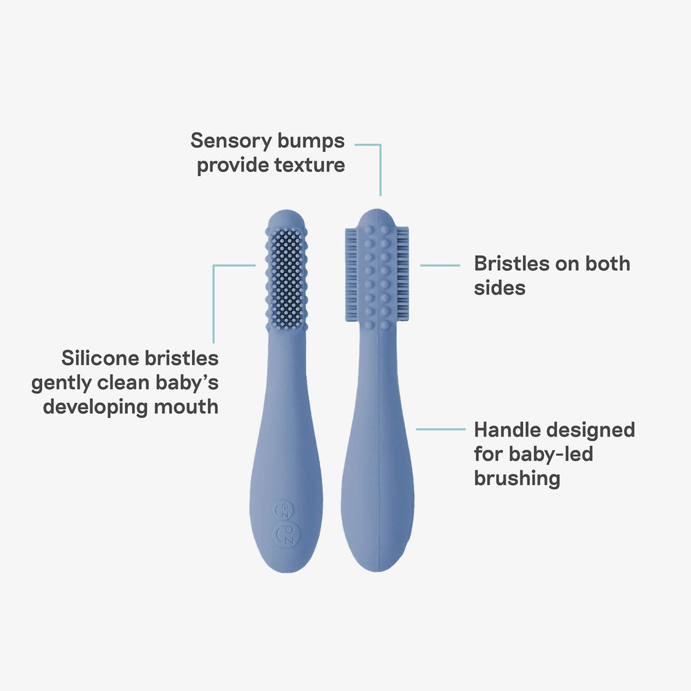 Baby-Led™ Toothbrush- Indigo by ezpz