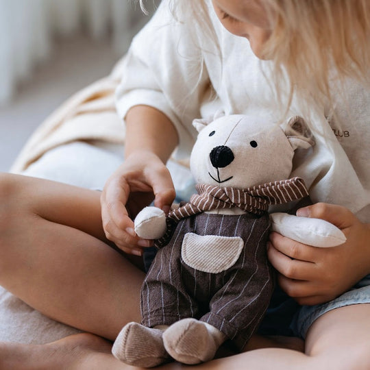 Leo Bear | soft toy by and the little dog laughed